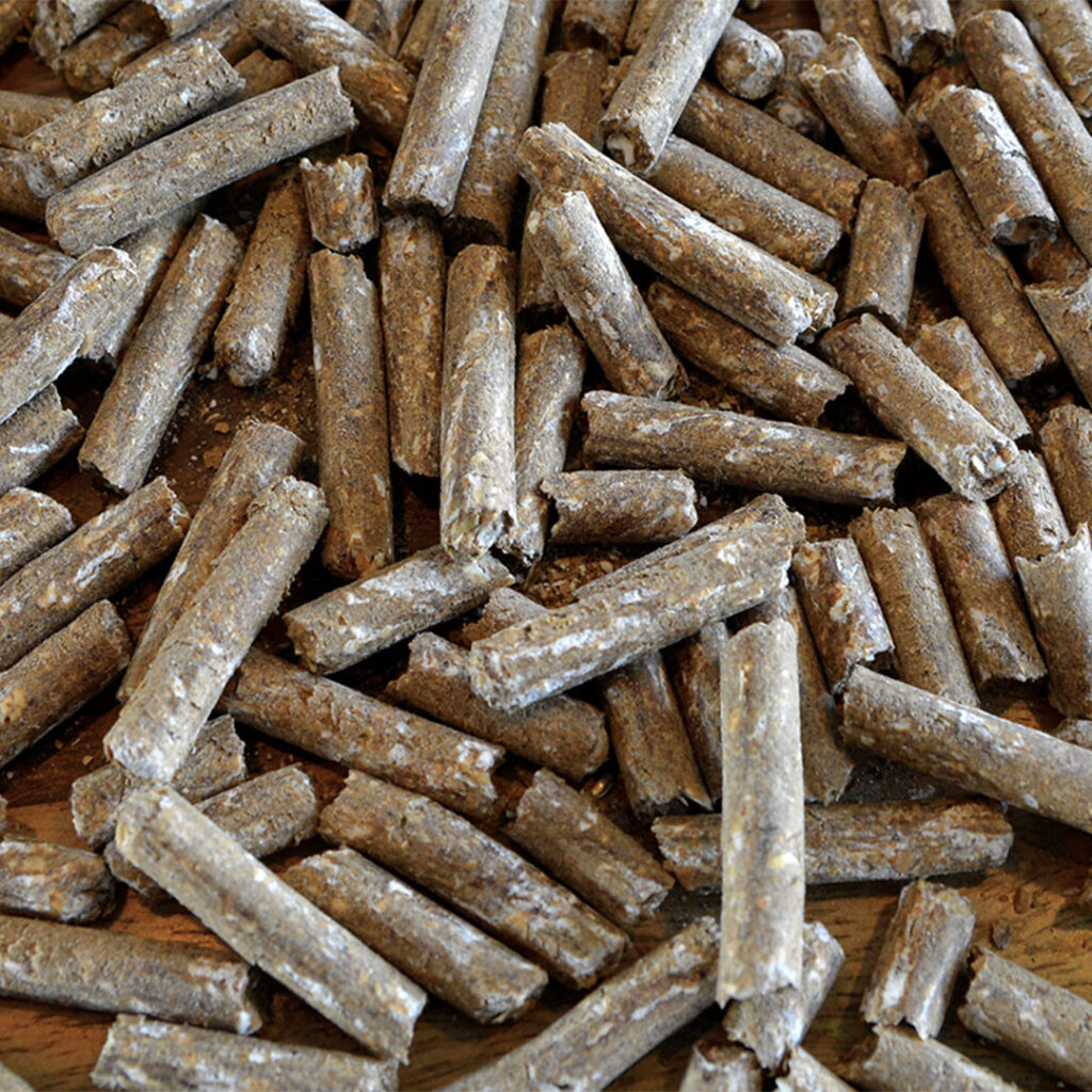 Moutpellets voor boeren