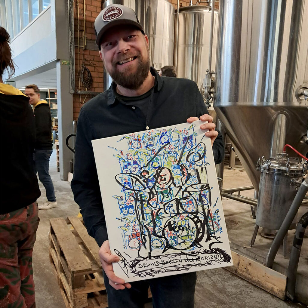 Beer Geeks Beat ALS Ferry showing art