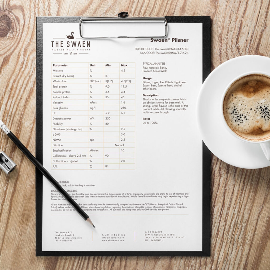 Reading a malt COA